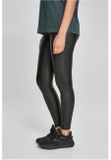 Urban Classics Ladies Faux Leather High Waist Leggings 2-Pack black+black