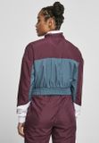 Ladies Starter Colorblock Pull Over Jacket darkviolet/teal