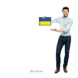 Steagul Ucrainei dimensiune 30x20 cm Premium quality