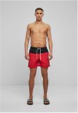 Urban Classics Block Swim Shorts blk/red