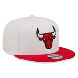 Capace New Era 9Fifty Team Crown Chicago Bulls Snapback cap White