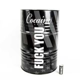 Butoi Cocaine Life steel barrel 200l Black