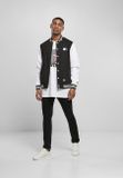 Starter College Fleece Jacket black/white