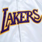 Mitchell &amp; Ness Los Angeles Lakers Lightweight Satin Jacket white