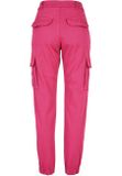 Urban Classics Ladies Cotton Twill Utility Pants hibiskus pink