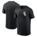 Nike T-shirt Men&#039;s Fuse Wordmark Cotton Tee Chicago White Sox black