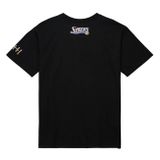 Mitchell &amp; Ness T-shirt Heavyweight Premium Player Tee Vintage Logo Philadelphia 76ers black