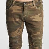 2Y Slim Fit Jeans Brown Camouflage