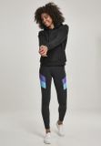 Urban Classics Ladies Color Block Leggings black/ultraviolet