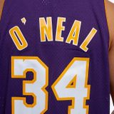 Mitchell &amp; Ness Los Angeles Lakers #34 Shaquille O&#039;Neal purple Swingman Jersey