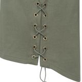 Urban Classics Lace Up Long Tee olive