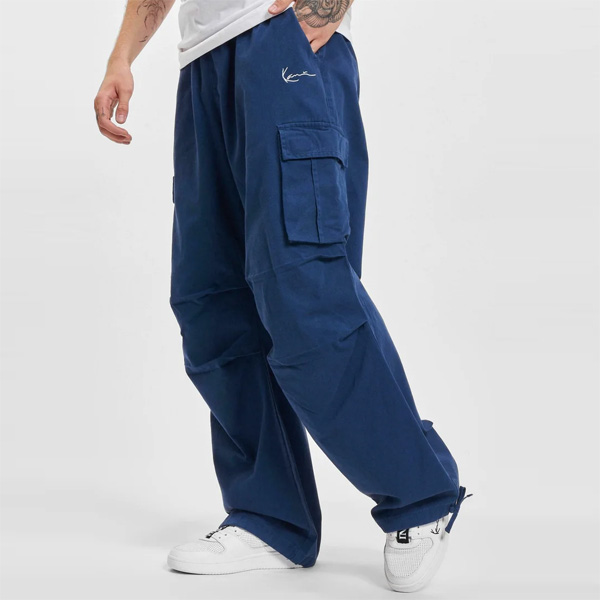 Loose Fit Parachute Pants - Dark denim blue - Men | H&M US