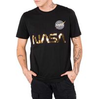 alpha industries NASA Reflective T-Shirt Black