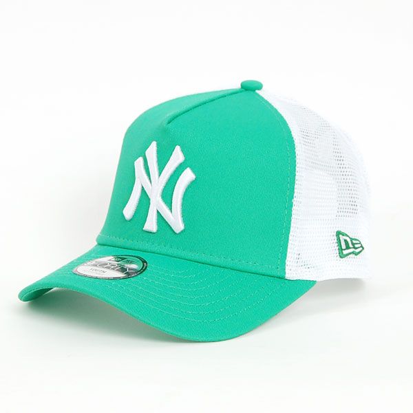 Kids NEW ERA 940 A-Frame Trucker Cap NY Yankees League Essential Adolescent Green