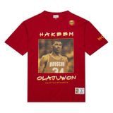 Mitchell & Ness T-shirt Heavyweight Premium Player Tee Vintage Logo Houston Rockets red