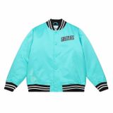 Mitchell & Ness Vancouver Grizzlies Heavyweight Satin Jacket teal