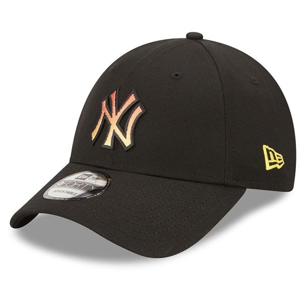 Capace New Era 9FORTY MLB Gradient Infill NY Yankees Black Orange