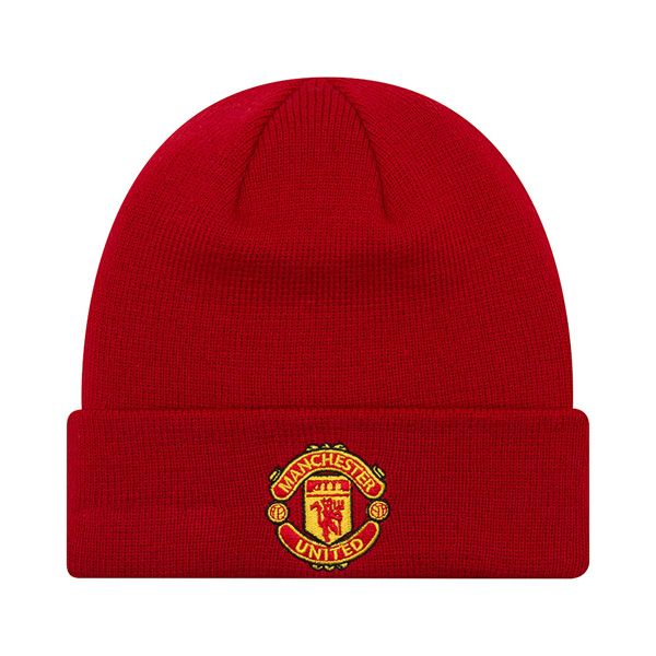 Capace New Era Manchester United FC Youth Red Cuff Knit Beanie