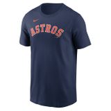 Nike T-shirt Men's Fuse Wordmark Cotton Tee Houston Astros midnight navy