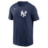 Nike T-shirt Men's Fuse Wordmark Cotton Tee New York Yankees midnight navy